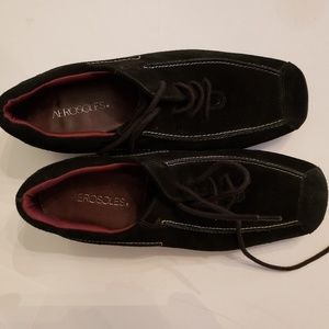 New Aerosoloes Black Lace up Comfort Shoes